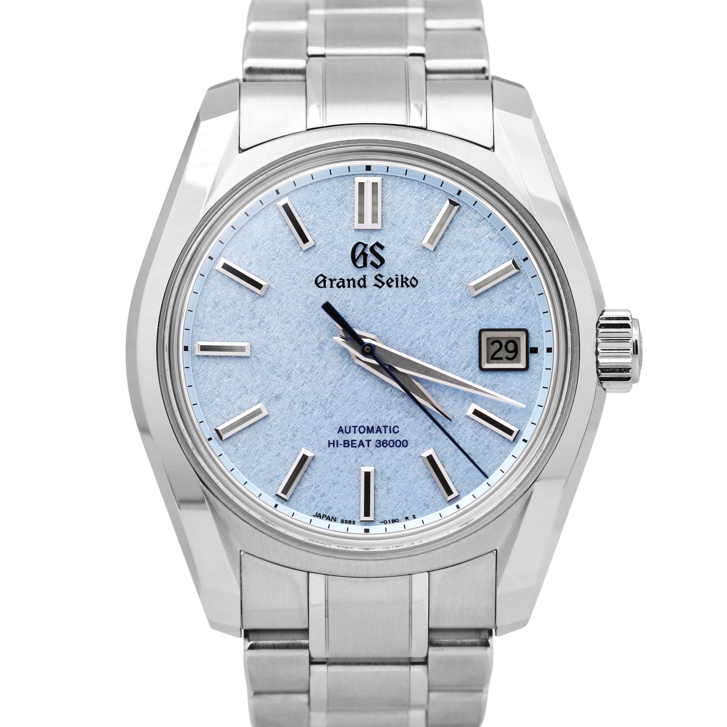 MINT UNPOLISHED PAPERS Grand Seiko Sōkō Frost SBGH295 Blue Steel 40mm Watch BOX