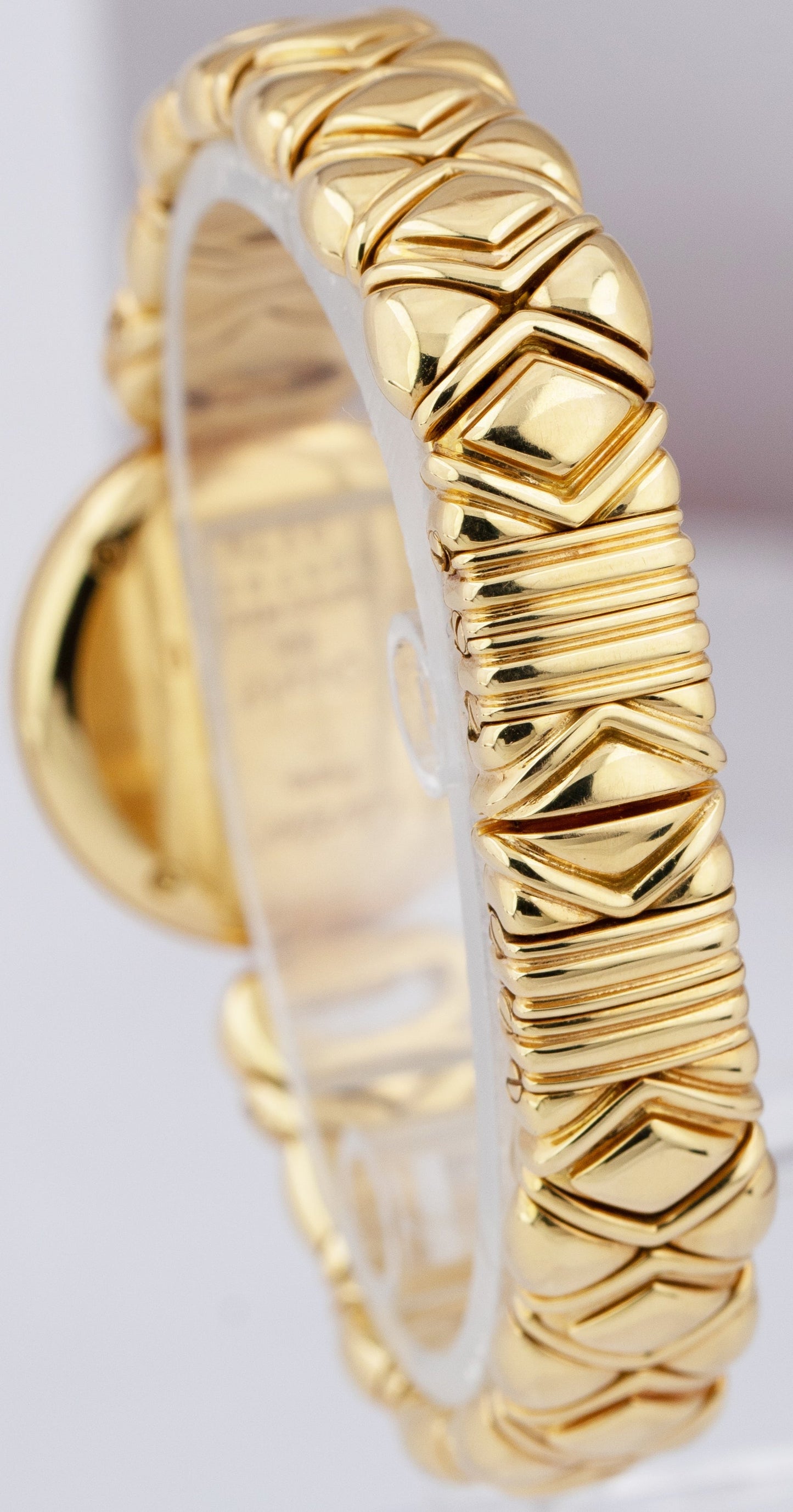 Ladies Cartier Colisee White Roman 24mm 18K Yellow Gold Quartz Watch 8057922