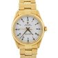 1981 Rolex Oyster Perpetual 34mm WHITE 18K Yellow Gold Fluted Oyster Watch 1005