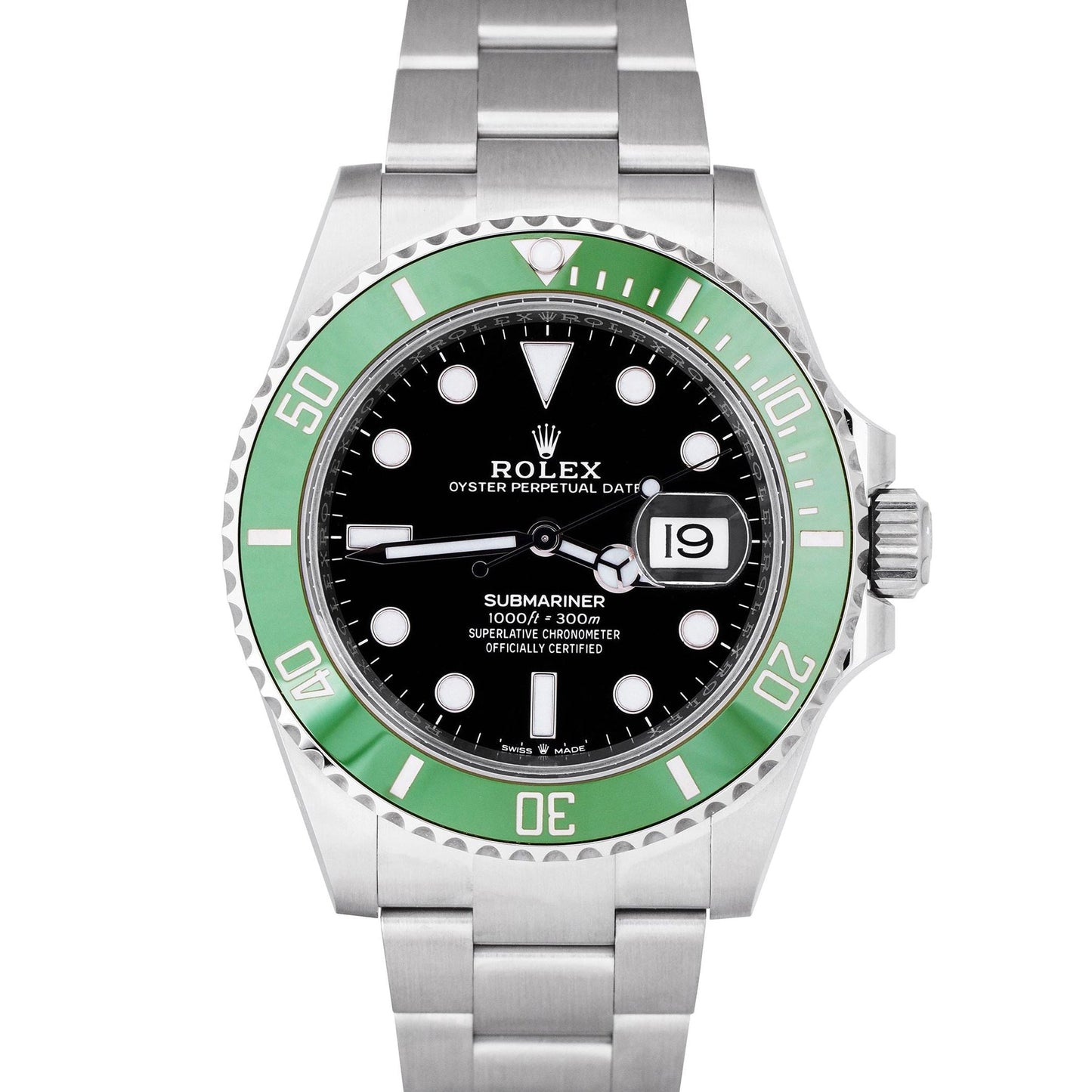 NEW AUG 2024 PAPERS Rolex Submariner 41mm Kermit Green Steel Watch 126610 LV BOX