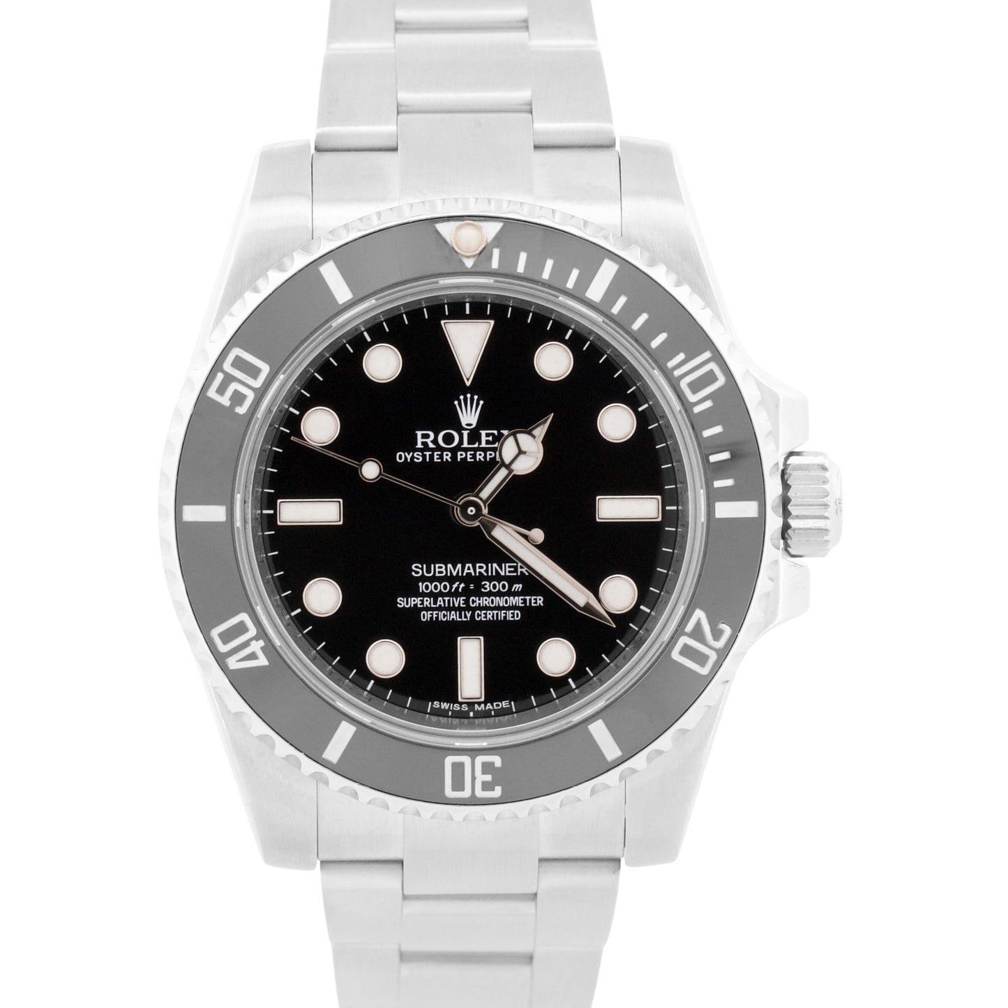 Rolex Submariner No-Date Ceramic 40mm BLACK Stainless Steel Automatic 114060 LN
