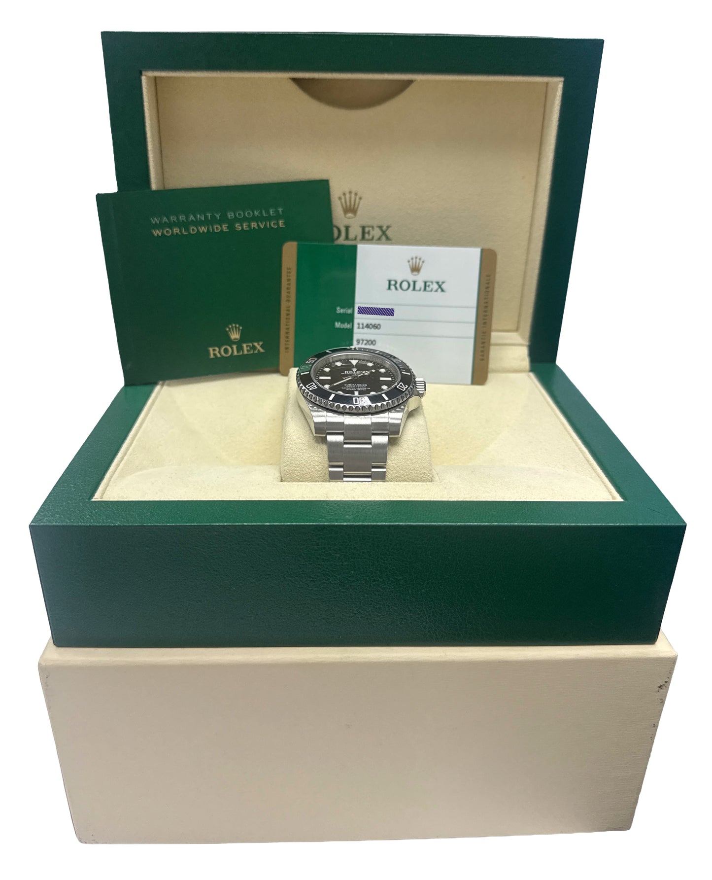 2018 PAPERS Rolex Submariner No-Date Steel BLACK 40mm 114060 LN BOX