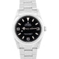 PAPERS Rolex Explorer I Black 36mm 3-6-9 Stainless Steel Oyster MK1 114270 BOX