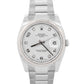 2021 PAPERS Rolex Oyster Perpetual Date SILVER DIAMOND 34mm OYSTER 115234 BOX