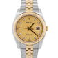 Rolex DateJust 36mm JUBILEE CHAMPAGNE DIAMOND 18K Yellow Gold Steel 116233 Watch