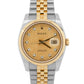 UNPOLISHED PAPERS Rolex DateJust 36mm CHAMPAGNE DIAMOND JUBILEE 18K 116233 BOX