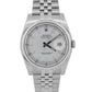 New Stickered Rolex DateJust 116234 Silver 18K Steel Jubilee 36mm Box Papers