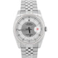 PAPERS Rolex DateJust 36mm BULLSEYE Silver Gray Steel JUBILEE 18K Red 116234 BOX