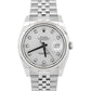 PAPERS Rolex DateJust 36mm SILVER DIAMOND Stainless Steel JUBILEE 18K 116234 BOX