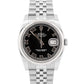 2019 PAPERS Rolex DateJust 36mm BLACK ROMAN 18K Gold Steel JUBILEE 116234 BOX