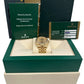 2008 PAPERS Rolex DateJust 36mm CHAMPAGNE 18K Gold Jubilee REHAUT 116238 BOX