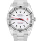 Rolex DateJust Turn-O-Graph Thunderbird White Red Stainless Steel Watch 116264
