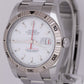 Rolex DateJust Turn-O-Graph Thunderbird White Red Stainless Steel Watch 116264