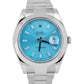 MINT Rolex DateJust II 41mm BLUE DIAMOND Stainless Steel Oyster Watch 116300