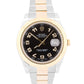 PAPERS Rolex Datejust II BLACK ARABIC 18K Gold Steel OYSTER 41mm 116333 BOX