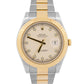 Rolex Datejust II 116333 Ivory Diamond 18K Yellow Gold Steel Oyster 41mm Watch