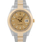 2010 Rolex Datejust II 116333 Champagne 18K Gold Steel Oyster 41mm Box Papers