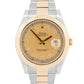 2018 PAPERS Rolex Datejust II CHAMPAGNE DIAMOND 18K Gold Steel 41mm 116333 BOX