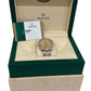 PAPERS Rolex Datejust II CHAMPAGNE MOTIF 18K Gold Steel OYSTER 41mm 116333 BOX