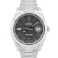 Rolex Datejust II BLACK ROMAN 41mm Stainless Steel 18k OYSTER Fluted 116334