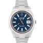 MINT Rolex DateJust II BLUE Stainless Steel 18K Fluted Oyster 41mm Watch 116334