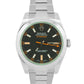 2016 PAPERS Rolex Milgauss BLACK Green 40mm Stainless Steel Oyster 116400 GV BOX
