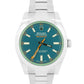 Rolex Milgauss BLUE Green Stainless Steel 40mm RANDOM SERIAL Oyster 116400 GV