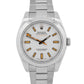PAPERS Rolex Milgauss WHITE Orange Stainless Steel Oyster 40mm Watch 116400 BOX