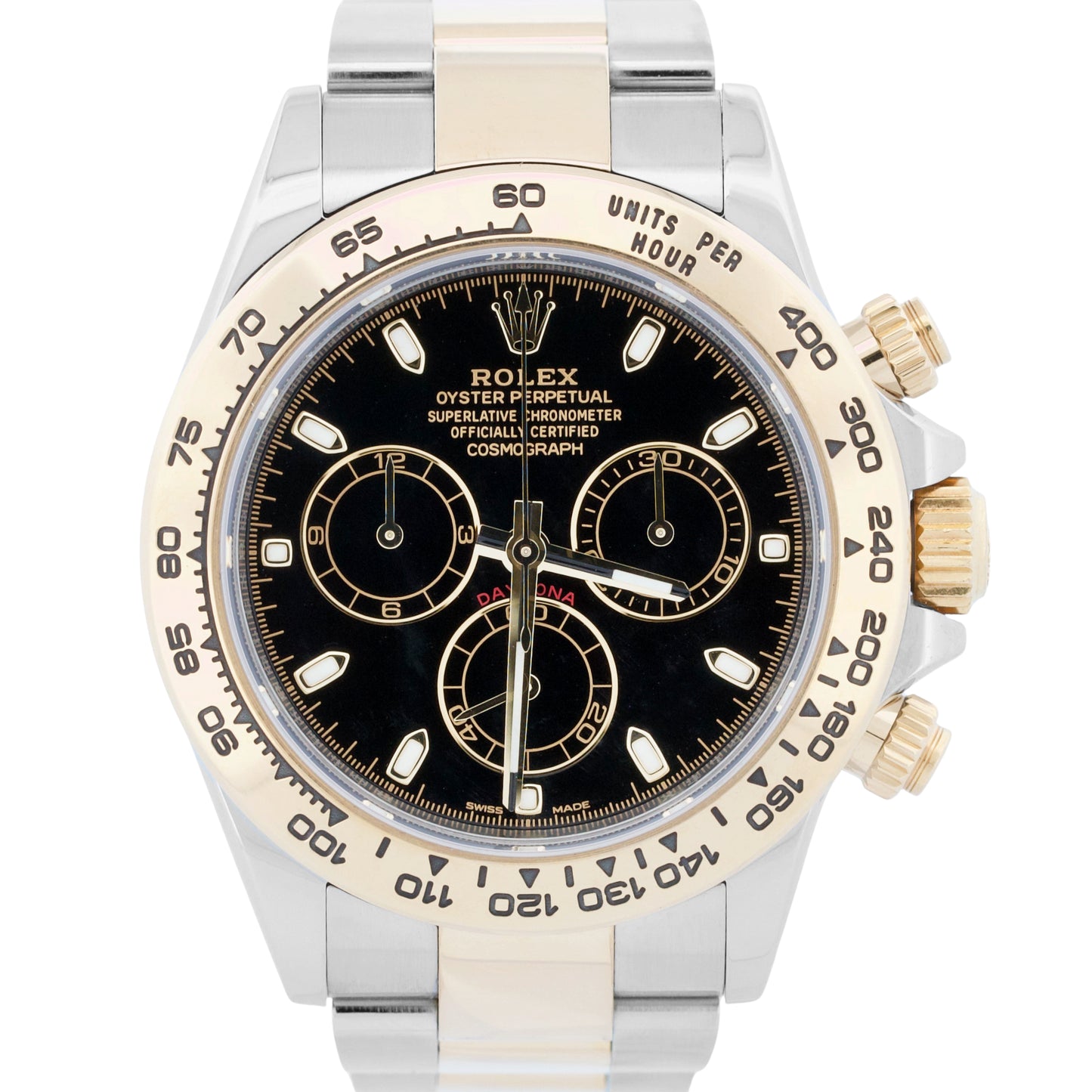 Rolex Daytona Cosmograph BLACK Two-Tone 18K Yellow Gold Stainless Steel 116503