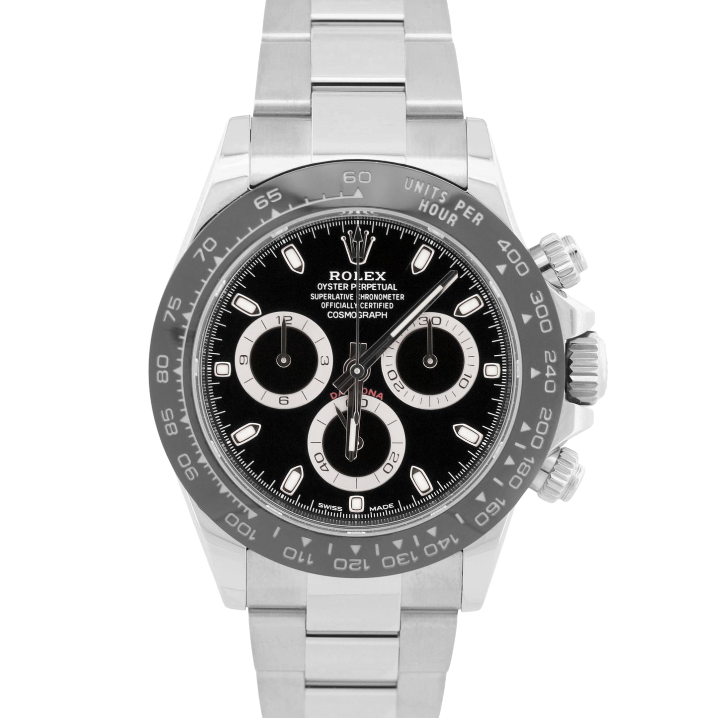 2023 PAPERS Rolex Daytona BLACK Ceramic Stainless Steel 40mm 116500 LN Watch BOX