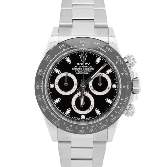 2023 PAPERS Rolex Daytona BLACK Ceramic Stainless Steel 40mm 116500 LN Watch BOX