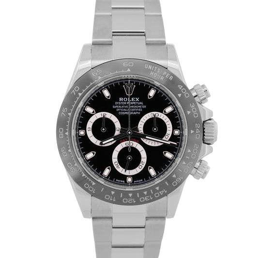 2022 PAPERS Rolex Daytona Cosmograph 40mm BLACK Steel Ceramic 116500 LN BOX