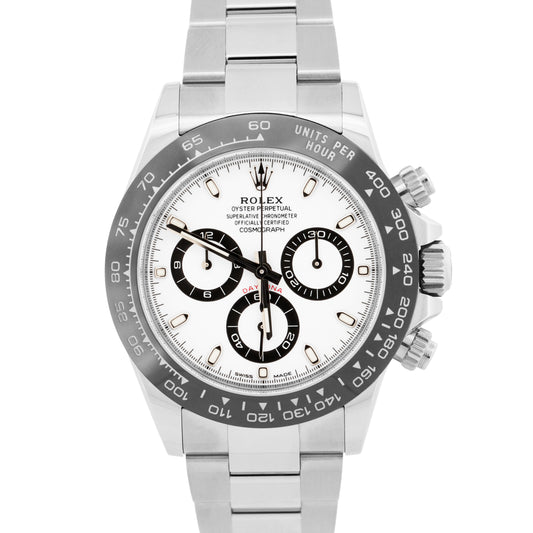 2023 PAPERS Rolex Daytona PANDA White Ceramic Stainless Steel 40mm 116500 LN BOX