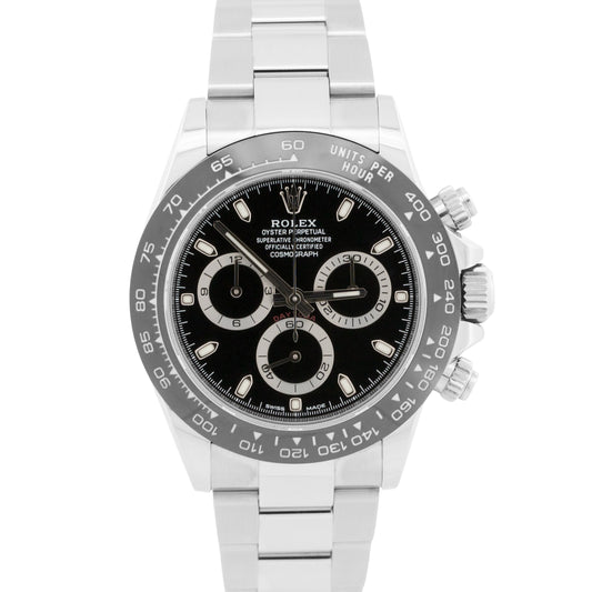 Rolex Daytona Cosmograph BLACK Stainless Steel Ceramic 40mm 116500 LN Watch