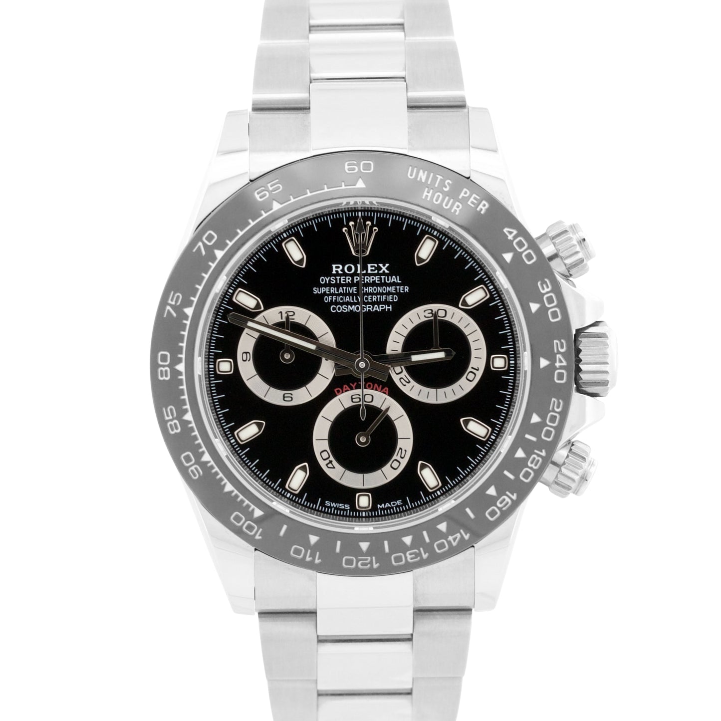 2019 PAPERS Rolex Daytona Cosmograph BLACK Ceramic 40mm Stainless 116500 LN BOX