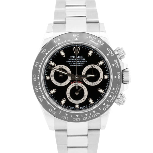 2019 PAPERS Rolex Daytona Cosmograph BLACK Ceramic 40mm Stainless 116500 LN BOX
