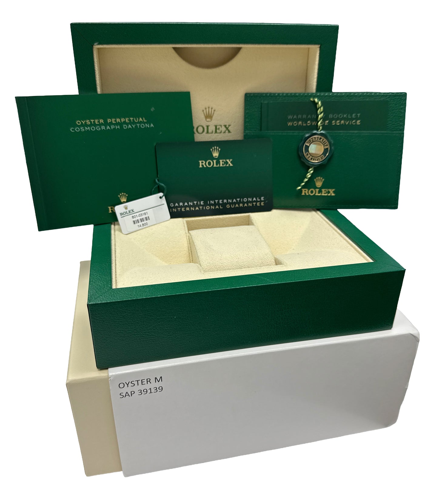 2023 PAPERS Rolex Daytona Cosmograph 40mm PANDA White Ceramic 116500 LN BOX