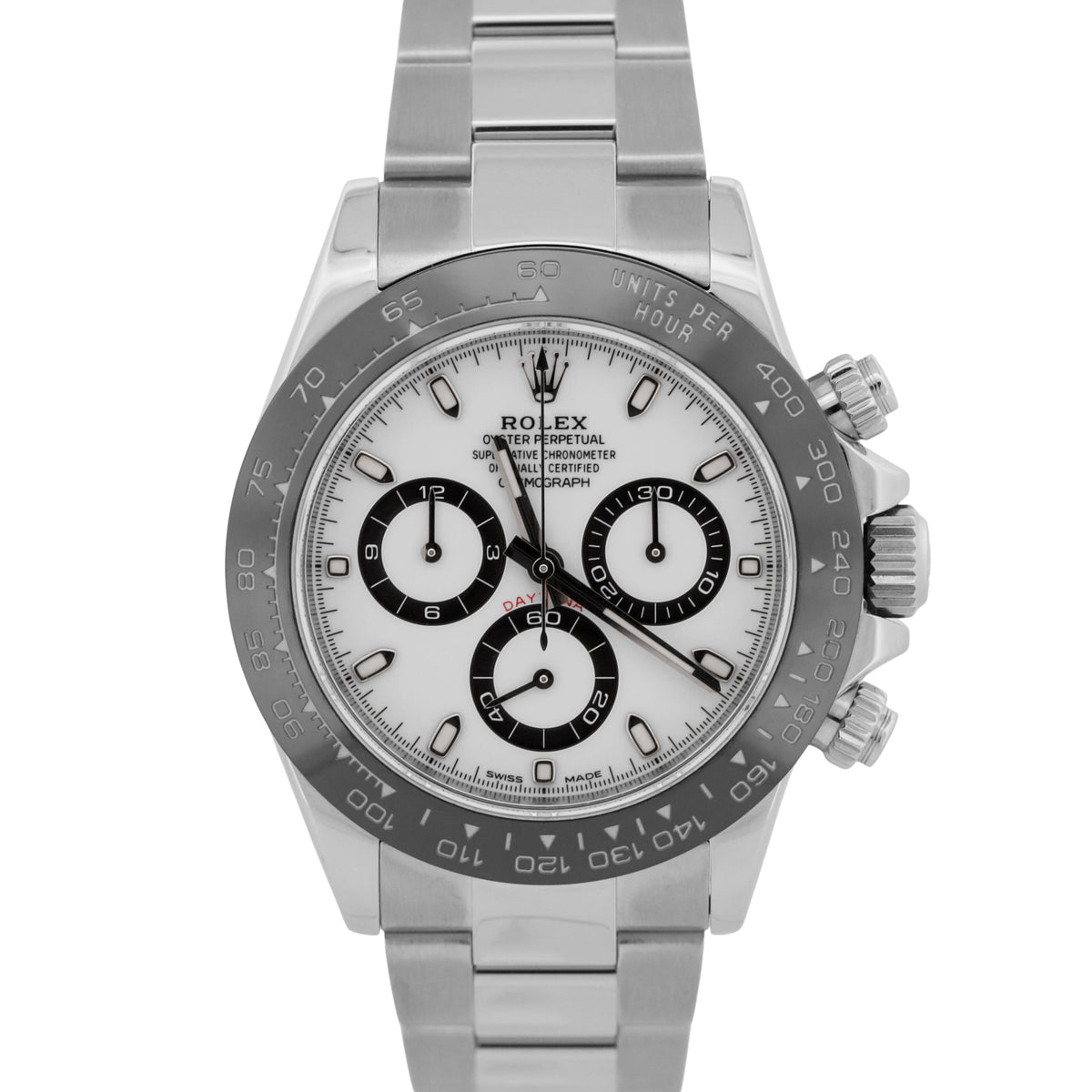 2019 Rolex Daytona Cosmograph 116500LN Panda White Ceramic 40mm Steel Box Papers
