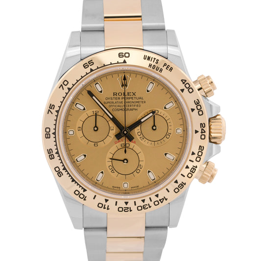 2023 PAPERS Rolex Daytona Cosmograph CHAMPAGNE 116503 18K Gold Two-Tone BOX