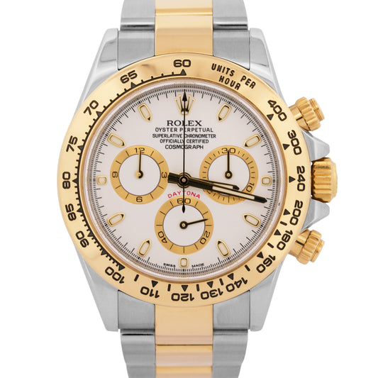 Rolex Daytona Cosmograph 116503 White Two-Tone 18K Yellow Gold Stainless Steel