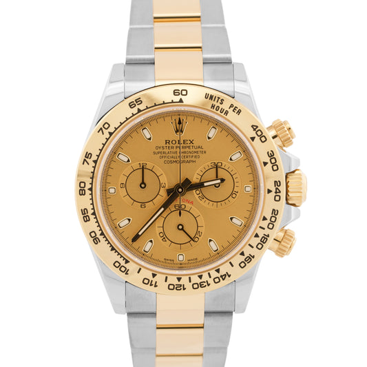 2023 PAPERS Rolex Daytona Cosmograph CHAMPAGNE 116503 18K Gold Two-Tone BOX