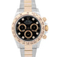 Rolex Daytona BLACK DIAMOND Two-Tone 18K Yellow Gold Stainless Steel 116503 BOX