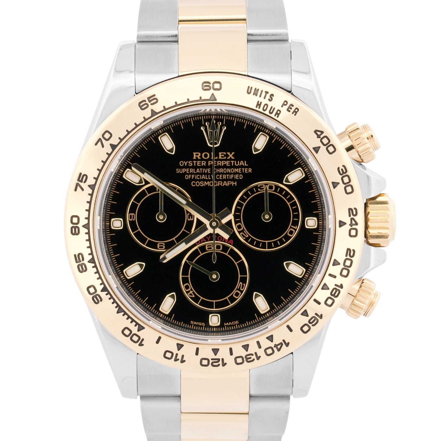 2020 PAPERS Rolex Daytona BLACK Two-Tone Stainless 18K Yellow Gold 116503 BOX