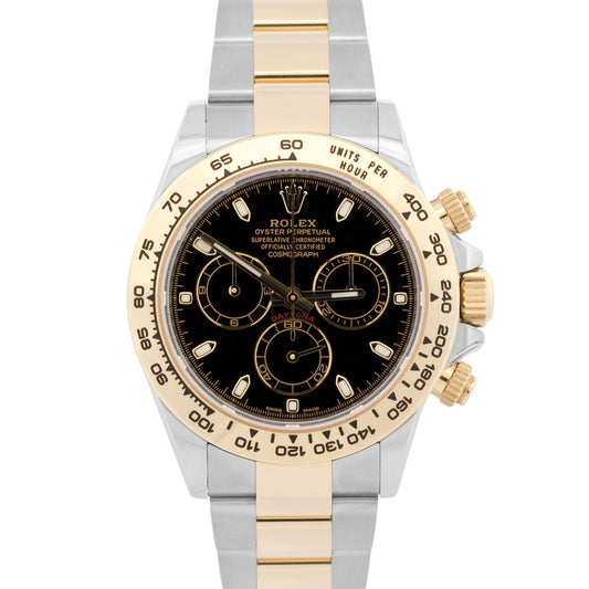 2021 Rolex Daytona 116503 Black Two-Tone Stainless 18K Yellow Gold Box Papers