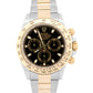 Rolex Daytona Cosmograph BLACK Two-Tone 18K Yellow Gold Stainless Steel 116503