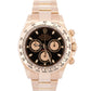 PAPERS Rolex Daytona Cosmograph BLACK Sundust 40mm 18K Rose Gold 116505 BOX