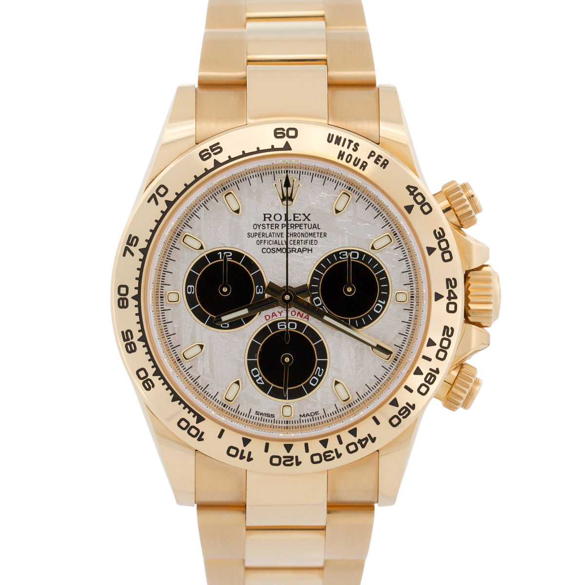 2021 Rolex Daytona 116508 Meteorite 40mm 18K Yellow Gold Watch Box Papers
