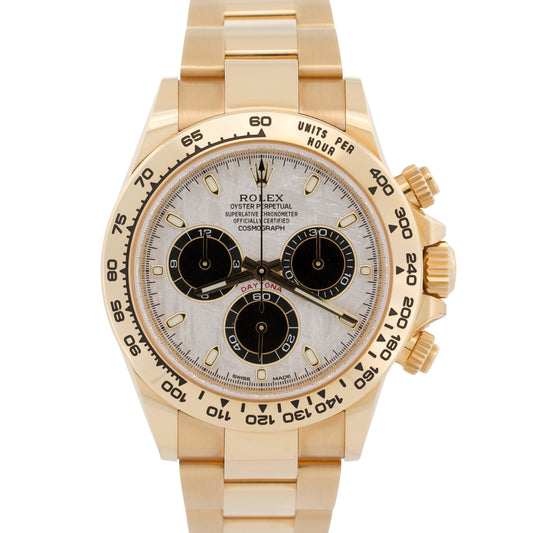 2021 Rolex Daytona 116508 Meteorite 40mm 18K Yellow Gold Watch Box Papers