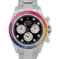 Rolex Daytona Cosmograph RAINBOW DIAMOND 18K White Gold Chronograph 116509 BOX