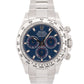 2021 PAPERS Rolex Daytona Cosmograph BLUE 18K White Gold 40mm Watch 116509 BOX